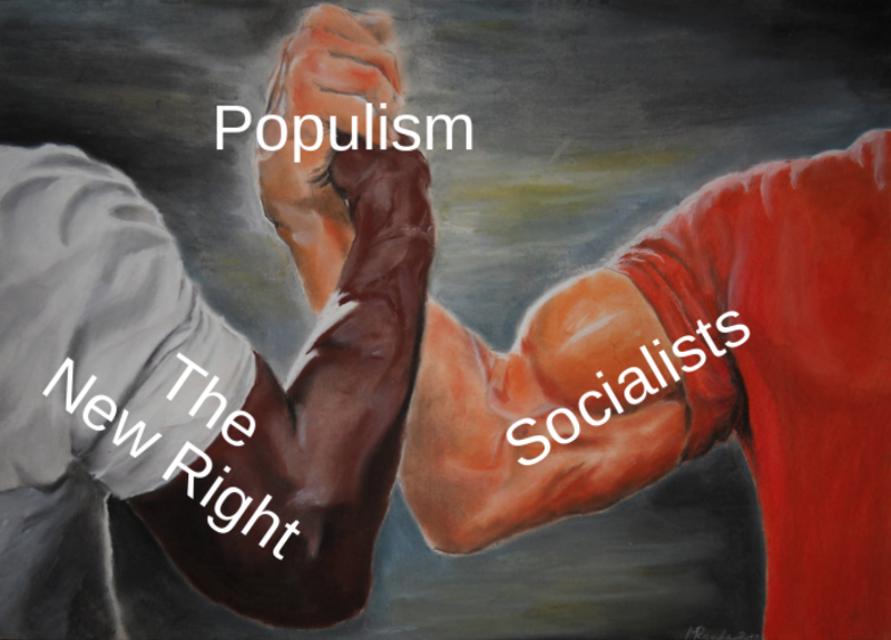 Epic handshake between The New Right and Socialists